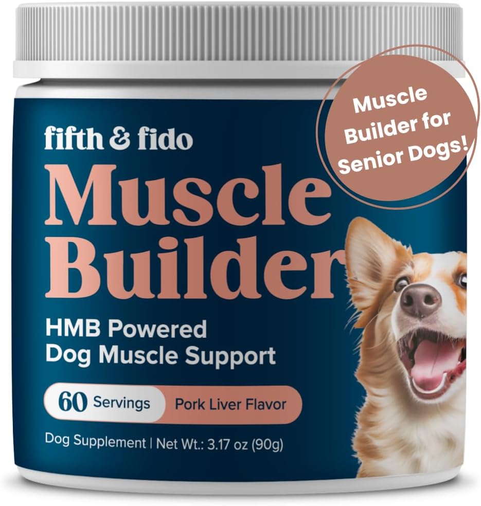 5. & Fido Hundegewichtsspender - High Calorie Protein Pulver für Hunde - Gewichtszunahme Ergänzung für Welpen und Senior Dogs - Unterstützt Muskel- & Energie-Recovery - 3.17 oz (60 Servietten)