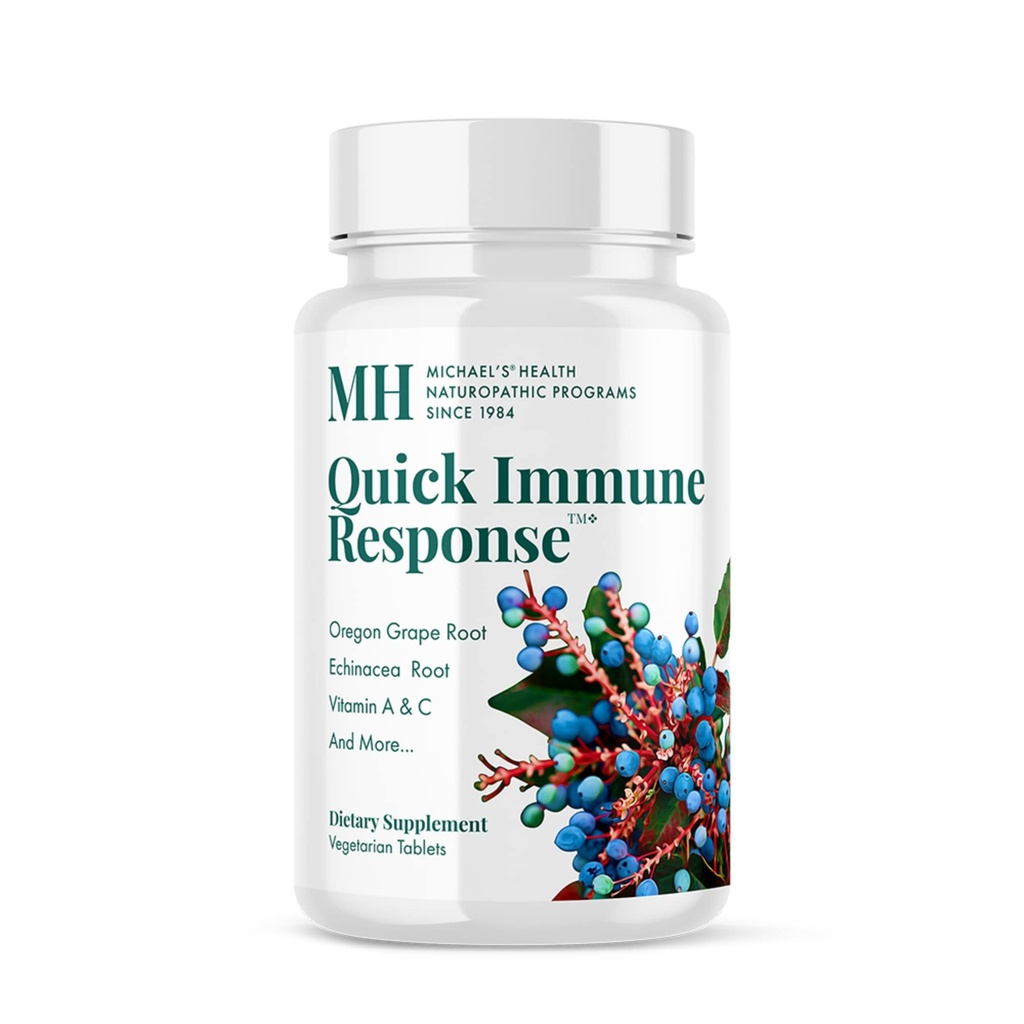 MICHAEL'S Health Naturopathic Programme Quick Immune Response - 120 pflanzliche Tabletten - Immunsystemunterstützung - mit Vitamin A, Vitamin C & Zink - 40 Servierungen