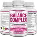 Balance Complex per le donne, Candida Cleanse & Vaginal Health Integratore alimentare, Formula naturale con Oregano, Acido Caprylic, Aloe, Probiotici e enzimi per Gut & Immune Health Support, 60 Capsule