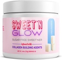 Projet Ad Sweet' N Glow Zero Calorie sans sucre Sweet'Ner avec des agents de bâtiment collagène (30 portions, non aromatisées)