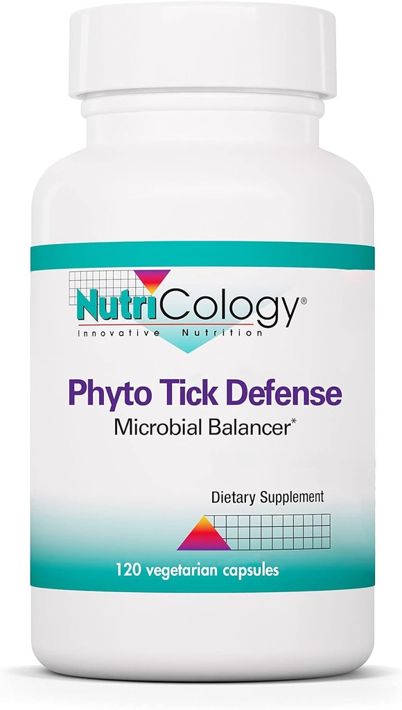 Nutricology - Phyto Tick Defense Supplement - Pilzkomplex, Pilzextrakt, Lions Mane, Cordyceps, Beta Glucans, Vegetarische Kapseln - 120 Count