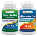Vitamina B2 (Riboflavin) 400mg & Vitamina B-6 25 Mg