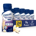 Vergewissern Sie sich High Protein Bottled Vanilla Nutrition Shake mit Fiber, Ready to Drink, 16g Protein und 27 Vitamine und Mineralstoffe, 8 fl oz, 24 Pack