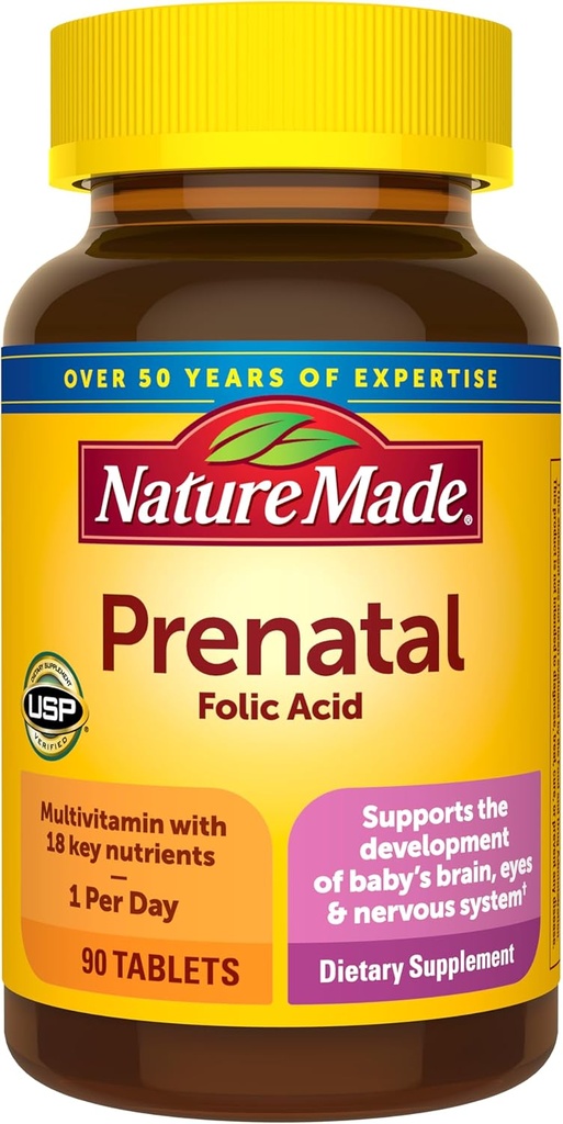 Natur Made, Prenatal Multi Tablets, 90 Count