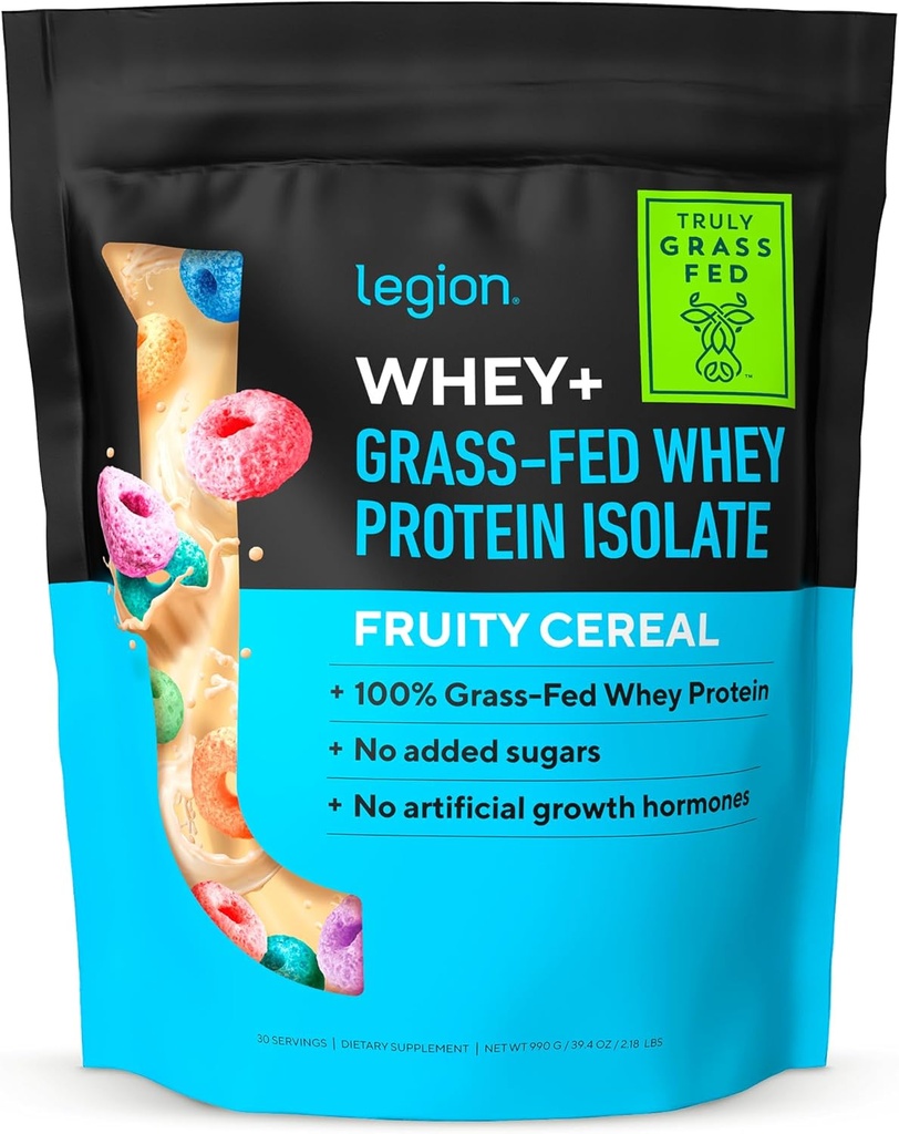 LEGISLAZIONE Whey+ Protein Whey Isolate dalle mucche a base di erbe - Polvere isolata di proteine del siero basso Calorie, non OGM, senza zucchero, senza lattosio e senza glutine, polvere proteica naturale per gli uomini e le donne, (30 porzioni)