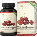 Formule de soutien à l'acide irique: Nettoyeur d'acide irique avancé et supplément de soutien au rein - Comprend concentré de cerise de tart, extrait de graines de céleri + 12 ingrédients de puissance plus élevée, 60 capsules de légumes