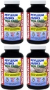 Yerba Prima Psyllium Husks Veg Caps - 180 Count (Pack von 4) - Vegan, Non-GMO, Glutenfrei, Colon Cleanser, Tägliche Faserergänzung für Gut Health & Regularity