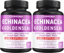 Echinacea Capsules with Echinacea, Goldenseal Root, Elderberry - 120 Capsules for 4 Months Supply (Pack of 2)