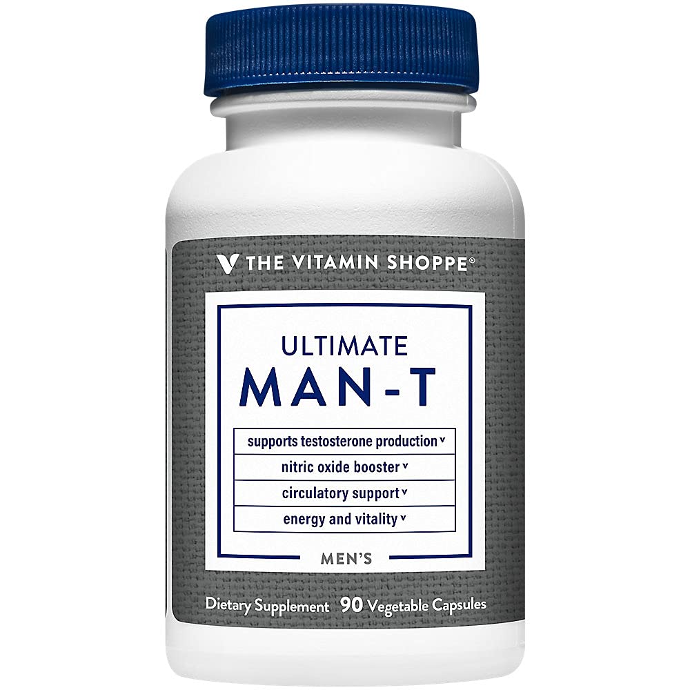 La vitamina Shoppe Ultimate Testosterone - Supporta la produzione di testosterone, Boost ossido nitrico, promuove la circolazione e promuove l'energia e la stabilità (90 tappi di verdure)