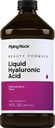 Piping Rock Hyaluronsäure Supplement | 100mg | 16 fl oz | Berry Flavored Liquid | Vegetarische Formel | Non-GMO, Glutenfrei