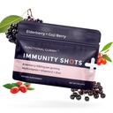 SGC Immunity Shots - Elderberry and Goji Berry 500mg Multivitamin Gummies (12-Packs, 4 Per Pack) Integratore di supporto del sistema immunitario, Vegan, Gluten Free, Basato sulle piante, Made in USA