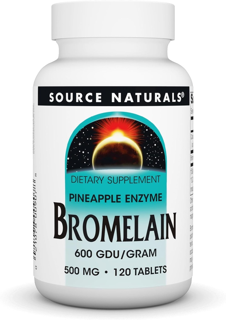 Source Naturals Bromelain, Proteolytic Enzyme Supplement, 500mg - 120 Tablets
