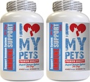 I LOVE MY PETS LLC Hundeherz-Ergänzung - Hund Immununterstützung - Booster - Gesundes PET - Ergänzung - Hunde-Immun-Ergänzungen - 120 Bäume (2 Flaschen)