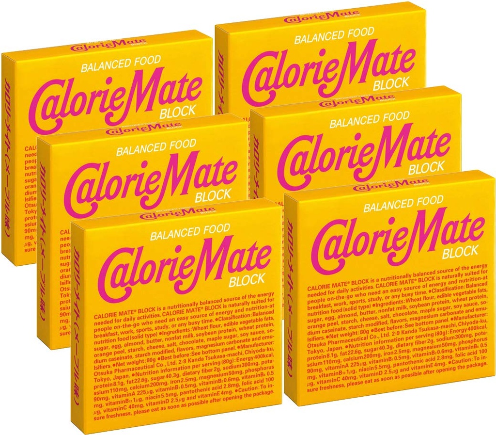 Otsuka Calorie Mate Balanced Food Maple 2.82oz/80g (6 Packung)
