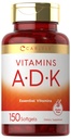 Carlyle Vitamine ADK. 150 Softgels. Non-OGM, supplément alimentaire sans gluten