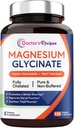 Ricette del medico Magnesio Glycinate, Chelati & Non Buffered, Altamente Assorbibile, Per Bambini & Adulti, Per Rilassamento & Sonno, Non OGM, 120 Vegan Caps