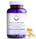 Relumines 1650mg L-Glutathion-Komplex mit Hyaluronsäure, Alpha-Liposäure, Rose HIPS, Vitamin E & Riboflavin – Antioxidantien-Unterstützung, perfekt zum Erreichen eines Ferienglühens, Made in USA – 90 Kapseln