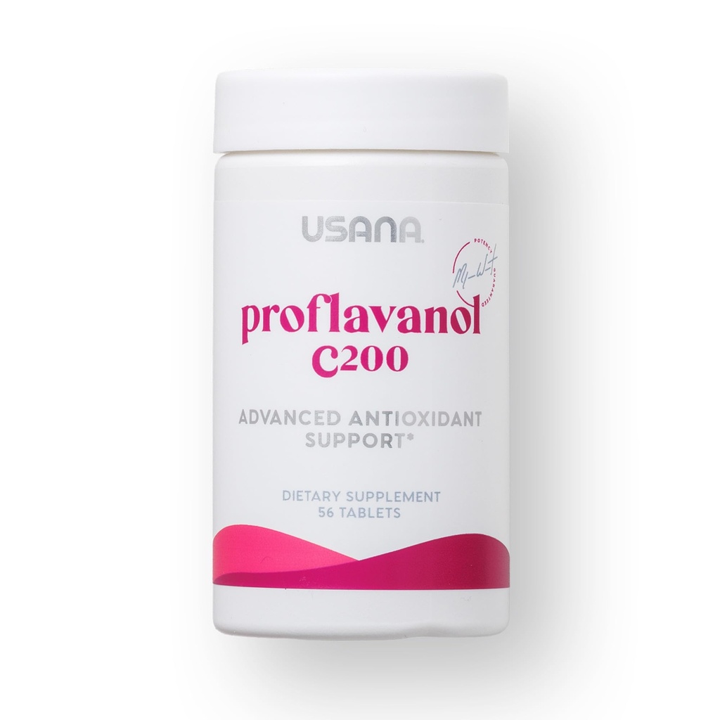 USANA Proflavanol C200 - Antiossidante avanzato con bioflavanoidi e vitamina C per la salute del cuore - 56 compresse - 28 giorni di alimentazione