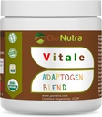 Go Nutra Adaptogen Blend Organic Superfood Smoothie Powder | Adaptogen Supplement mit Maca, Ashwagandha, Rhodiola, Ginseng, Pilze & More | Superfood Blend Adaptogens Smoothie Booster Powder 8oz
