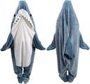 Shark Blanket Hoodie Onesie, Shark Onesie Adult, Shark Schlafsack für Erwachsene (XXL)