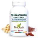 NEW ROOTS HERBAL Stérols végétaux et stérolins Supplément avec lin biologique - Stanols ou Phytostérols pour le soutien du cholestérol avec source d'oméga-3 (120 Softgels)