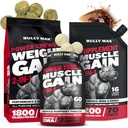 Bully Max Dog Weight Gainer Chews (75pc chews) & Muscle Builder Tablets (60 Tabs) & 3-in-1 Liquid Muscle Builder Supplement Bundle oder Welpen & Erwachsene, Alle Rassen – Gesundes Wachstum und Vitalitätsunterstützung