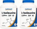 Nutricost L-Isoleucina 2000mg Per Serving, 240 capsule per bottiglia (2 bottiglie)