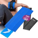 Ice Pack Wrap mit elastischem Riemen von Kinetic Labs - Heißes kaltes Gel Pack für Verletzungen - Wiederverwendbares Ice Pack für Neck Fuß-Knöchel-Kopf-Armschenkel-Höhenchirurgie (Regular)