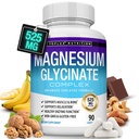 Magnesio Glycinate 525mg - Supplemento di Magnesio Chelato ad alto assorbimento Realizzato con Magnesio puro Glycinate - Supporta i muscoli, sonno, gomme, recupero Bisglycinate Complesso Vegan Non OGM 90 capsule