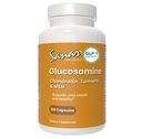 Sanar Naturals Glucosamin Chondroitin MSM Kurkuma - Joint Support Supplement für Knie, Rücken, Hände und Körper - Nicht-GVO, glutenfrei, 120 Kapseln