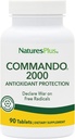 Natures Plus Commando 2000-90 Tablets - Antioxidantienschutz - Unterstützt Gehirn, Kreislauffunktion und Immunsystem - Vegetarisch, Glutenfrei - 45 Servierungen