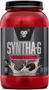 BSN SYNTHA-6 Polvere proteica bordo, con siero idrolizzato, caseina micellare, isolato di proteine del latte, zucchero basso, proteine 24g, biscotti N Crema, 28 Serve