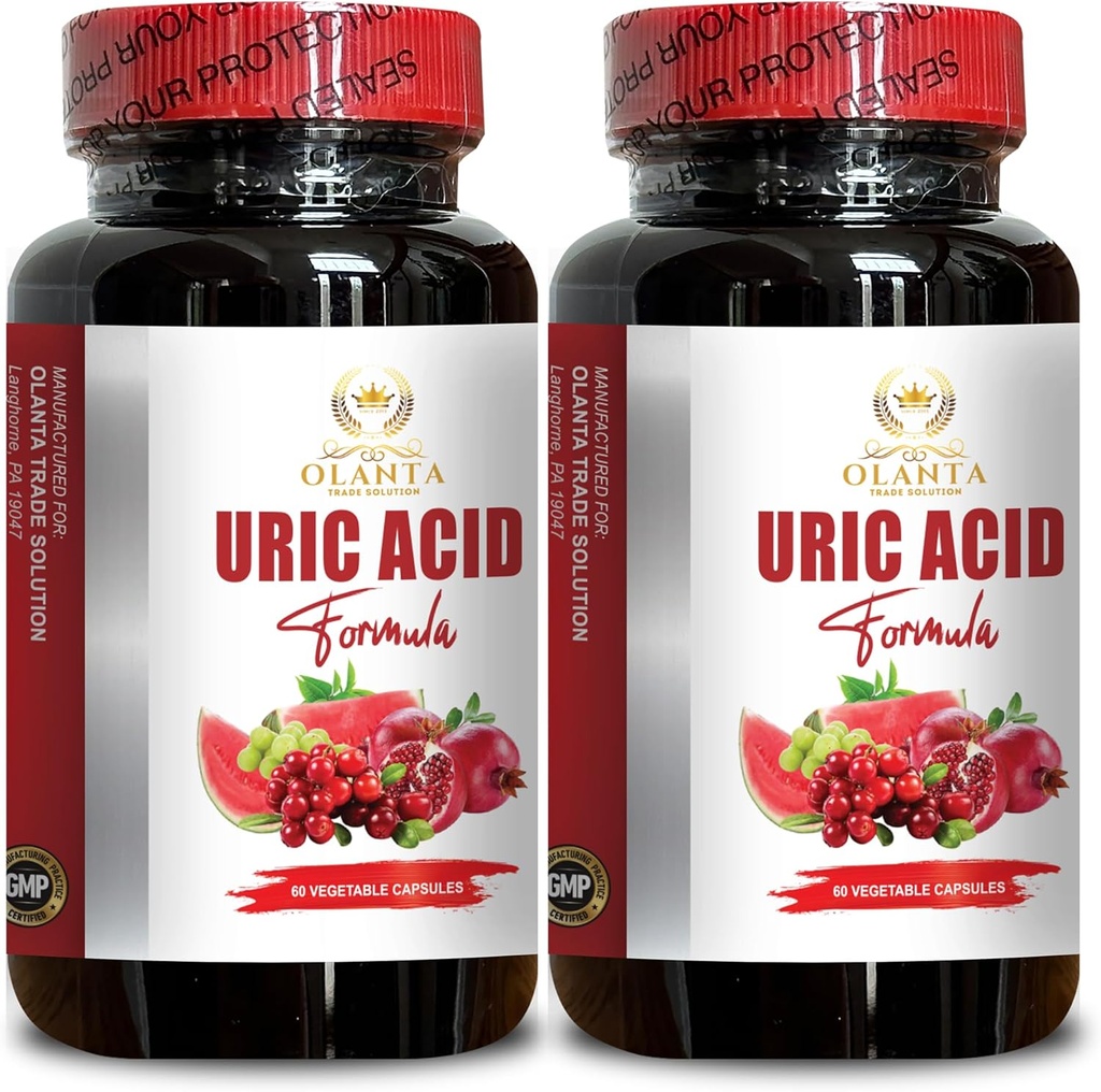 Comment Tart Cherry et haricots verts de café dans la formule d'acide URIC soutenir l'équilibre de l'acide urique, vitamine d'acide urique, supplément d'acide urique inférieur - 2 bouteilles