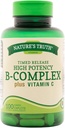 Nature's Truth B-Complex Plus Vitamin C Time Released, 100 Count (Pack von 3)