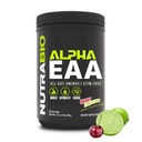 NutraBio Alpha EAA - Aminoacidi All-Day per la crescita muscolare e l'idratazione - Aminoacidi essenziali con Nootropics & Adaptogens- Polvere EAA BCAA a spettro completo - 30 Serve - Lime di ciliegia