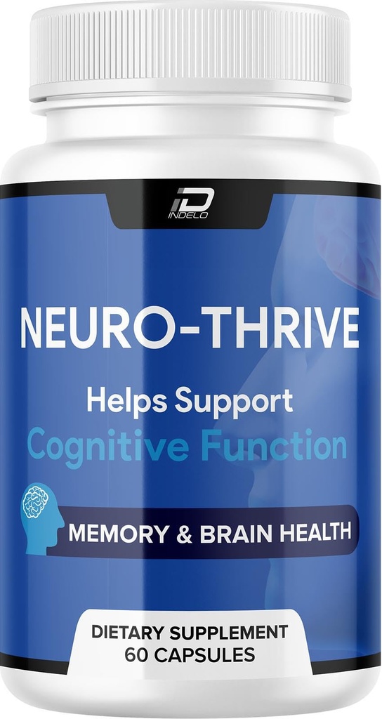 Neuro Thrive Brain Supplement, Neuro Thrive for Memory Formula, Neuro-Thrive PQ per ridurre gli effetti negativi della nebbia cerebrale, Neuro-Thrive Cognitive Function, NeuroThrive Recensioni (60 capsule)