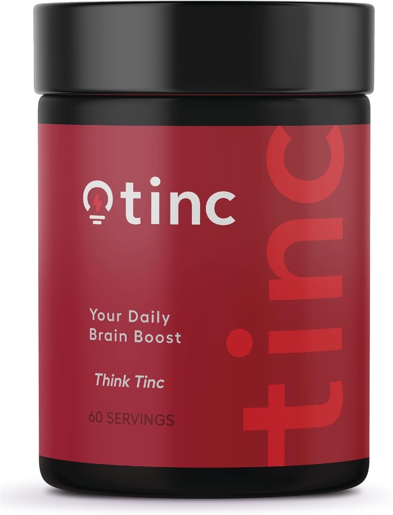 Extrait de fruit de café Tinc - Suppléments Cerveau extra-forts pour mémoire et focus - pour la clarté mentale et la concentration, le soutien cognitif et la poudre d'alerte - (60 portions)