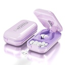DUBSTAR kleine Pille Cutter, Pille Cutter Splitter für kleine und winzige Pillen, Tragbare schöne Pillenschneider für große Pillen, Schneidet Vitamine Tabletten für Purse Pocket (Pill Cutter, Purple)