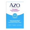 AZO Complete Feminine Balance Daily Probiotics for Women, Clinically Proven to Help Protect Vaginal Health, Aiuta bilanciare pH e lievito, Non-GMO, 60 Count