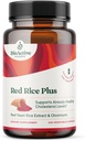 NUTRIENTS BIOACTIFS Supplément Riz Rouge Plus - 240 capsules végétales - Mélange propriétaire de curcuma, poivre noir, poivre Cayenne, racine de gingembre et romarin - Soutien du cholestérol