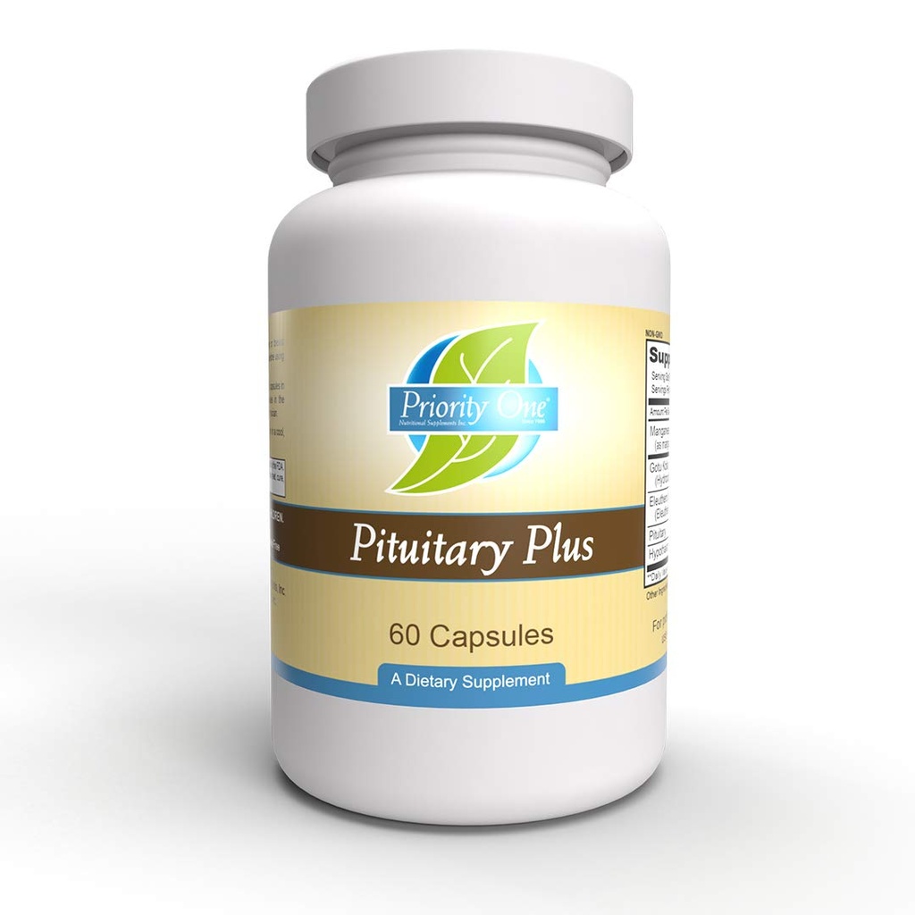 Priorità Una Vitamine Pituitary Plus 60 capsule - Mantenere livelli di ormone sano all'interno della gamma normale - Un ipofisi sana è essenziale per il benessere dell'intero sistema endocrino.*