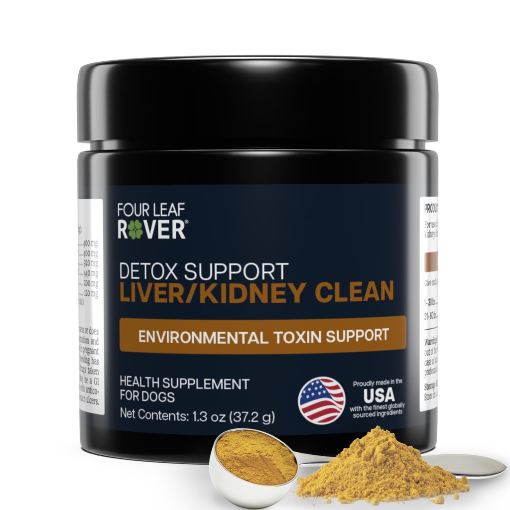 Vier Blatt Rover Hundefutter - mit Bio-Milchdistel & Pilze - mit Kidney Support - Detox & Cleanse - Veterinär geformt