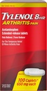 Tylenol 8 HR Arthrite Douleur Caplets, 650mg - 100 ct, boîte de 4