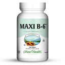 Maxi Health B-6 - Vitamin B6-100 mg Herz-Kreislauf-Gesundheit - 100 Tabletten - Kosher (100 Zähler, Packung von 2)