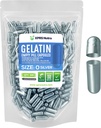 XPRS Nutra Größe 0 Leere Kapseln - 500 Graf Leere Gelatine Kapseln - Pillen DIY Kapsel Füllung - Pure Bovine Pille Gel Kapseln für Do-It-Yourself Ergänzungen (Silber)