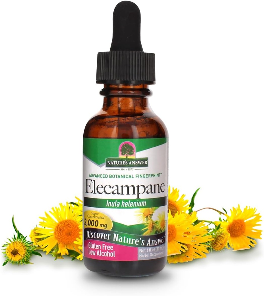 Réponse de la nature Elecampane Racine avec de l'alcool organique, 1-Fluid Ounce