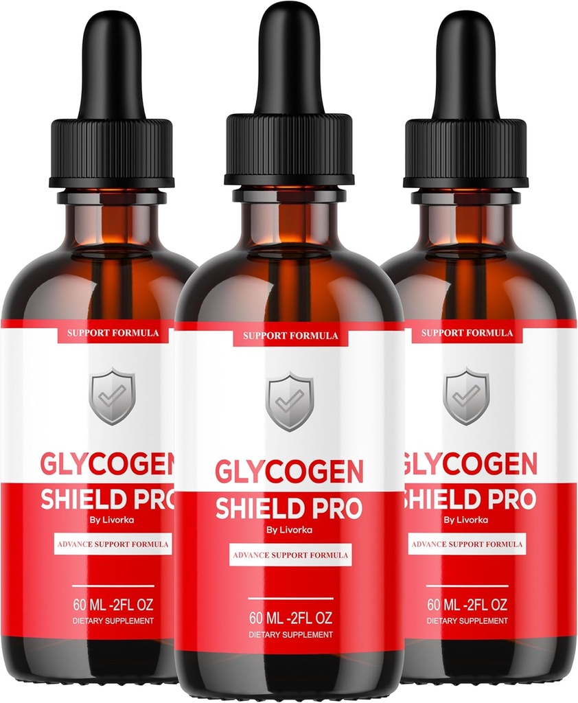 (3 Pack) Glycogen Shield Pro - Glycogen Shield Pro Drops, GlycogenShield Pro Drops, GlycogenShield Pro Support, Glycogen Shield Pro Support, Glycogen Shield Pro Supplement, 3 bottiglie per 90 giorni