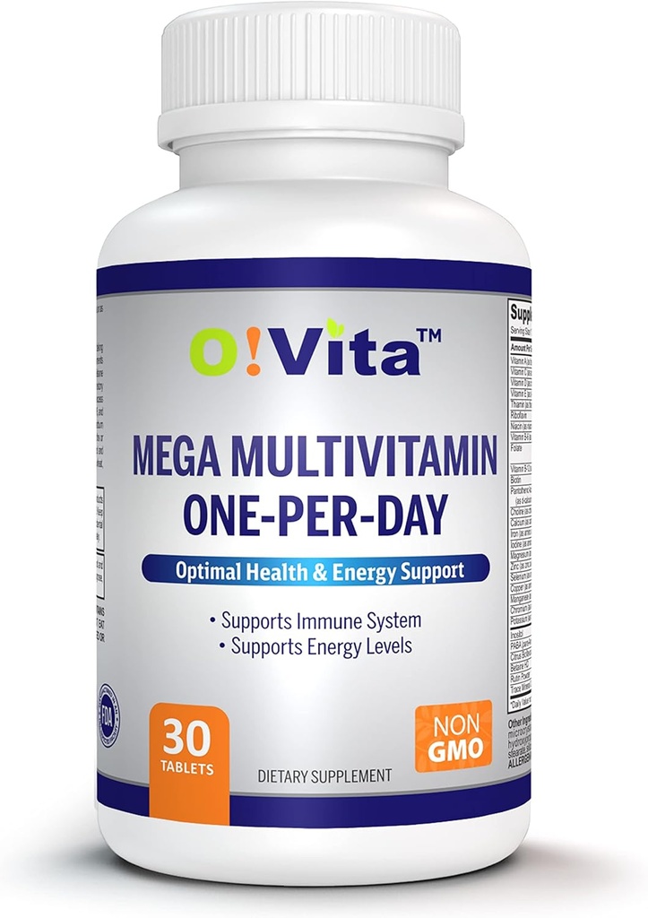 Mega Multivitamin One-per-Day, Supporta il sistema immunitario, la salute fondazionale, spettro completo di vitamine e minerali, e molto altro... 30-Day Supply (30 compresse non OGM)