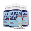 Laboratoires Justifiés (3 Pack) Clear Nails Plus Max Pills 40 Million CFU Probiotics soutient forte peau cheveux saine ongles 180 Capsules