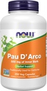 NOW Integratori, Pau D'Arco (Tabebuia heptaphylla) 500 mg, Supporto erbe, 250 capsule di Veg